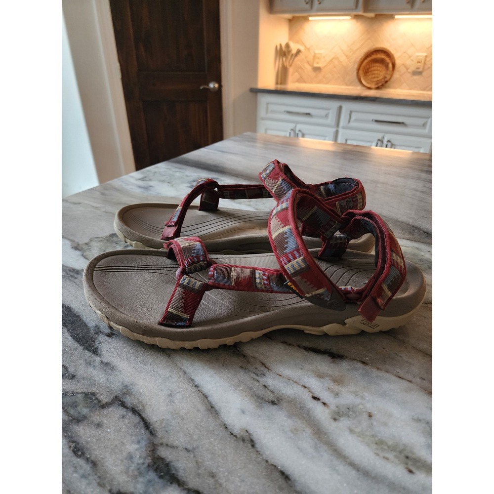 Teva Hurricane Men's Sandals Size 14 Red‎ Multi Strap Comfort Outdoor Adventure